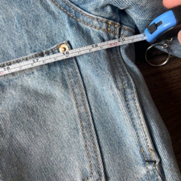 Levi's Men's Western Lined Type I Sherpa Trucker Jacket Light Wash Size Small - Picture 8 of 8